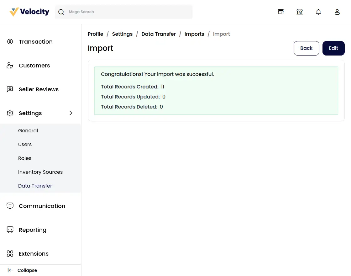 Customer Email and Password