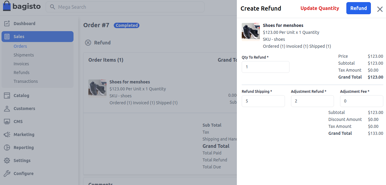 Adjustment Refund
