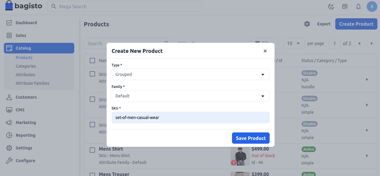 Grouped Product