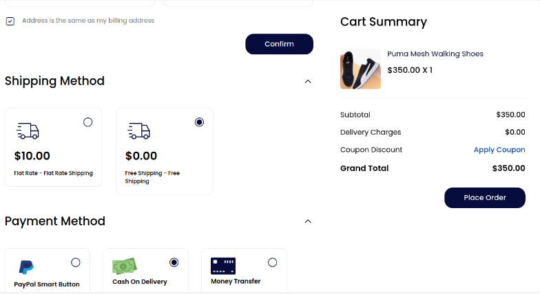 Cart Summary