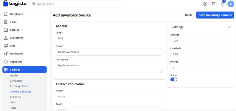 Inventory Configuration