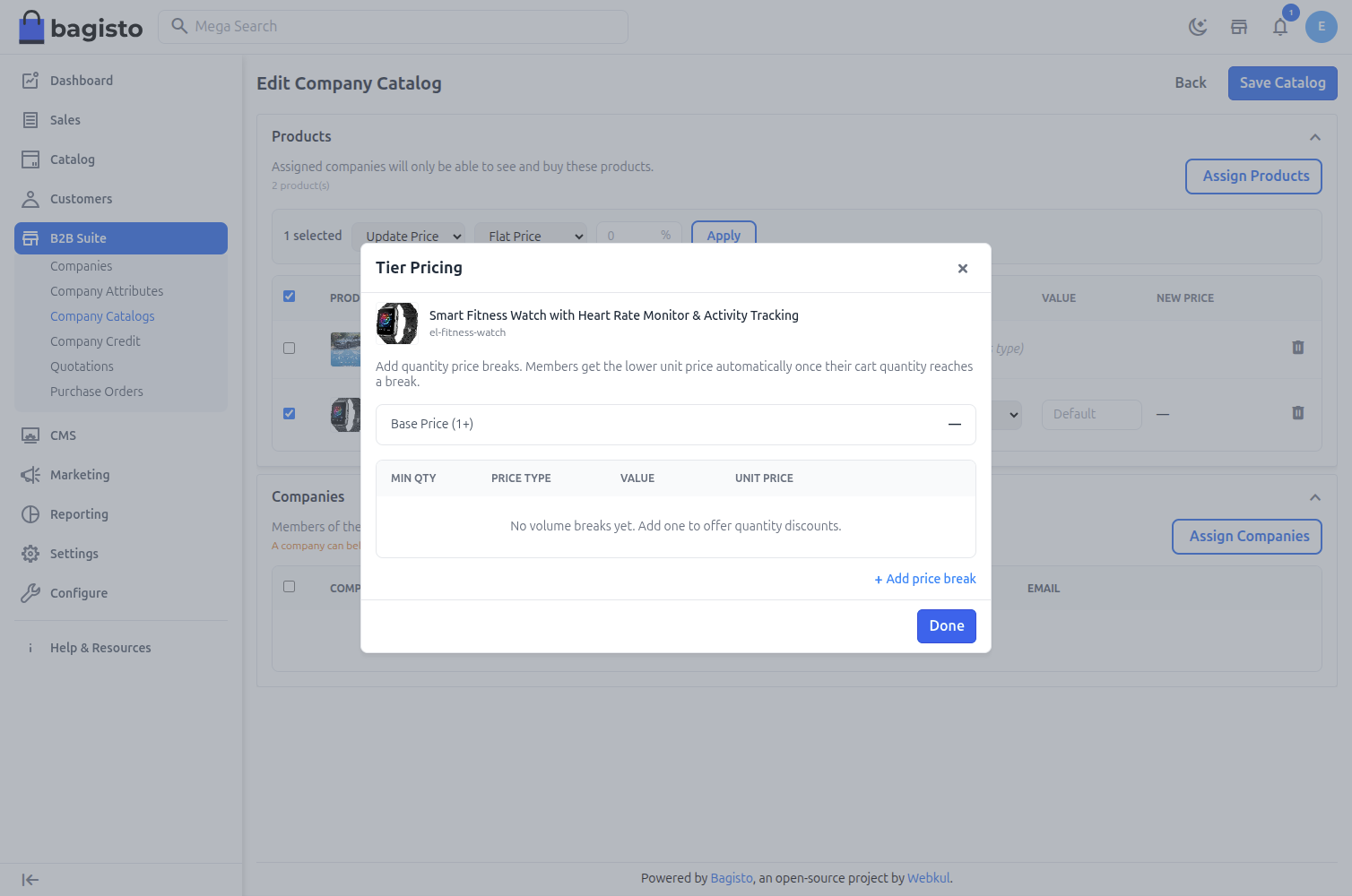 Confirm Catalog Visibility