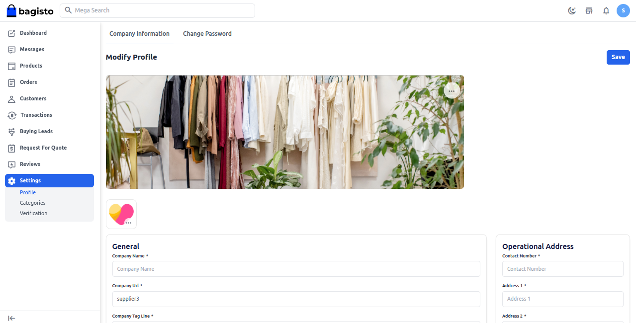 Profile Banner and Logo