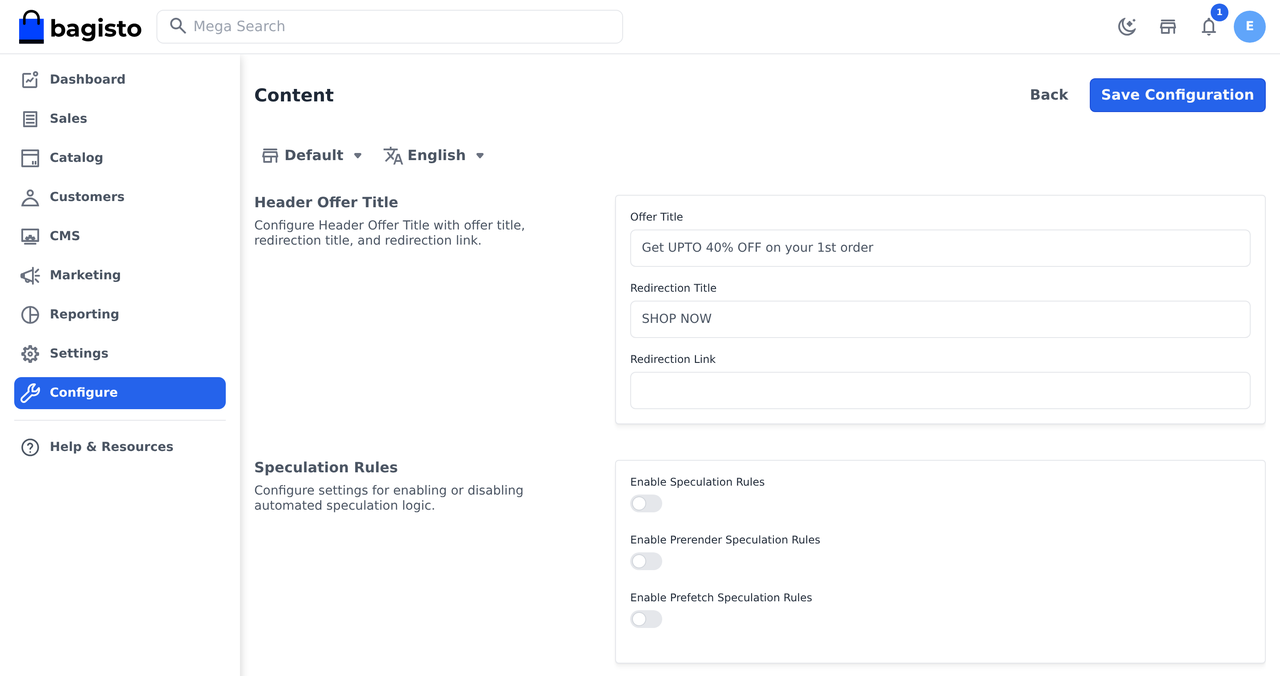 Speculation Rules Disabled By Default