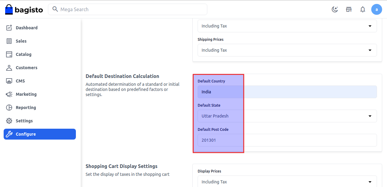 Destination Calculation