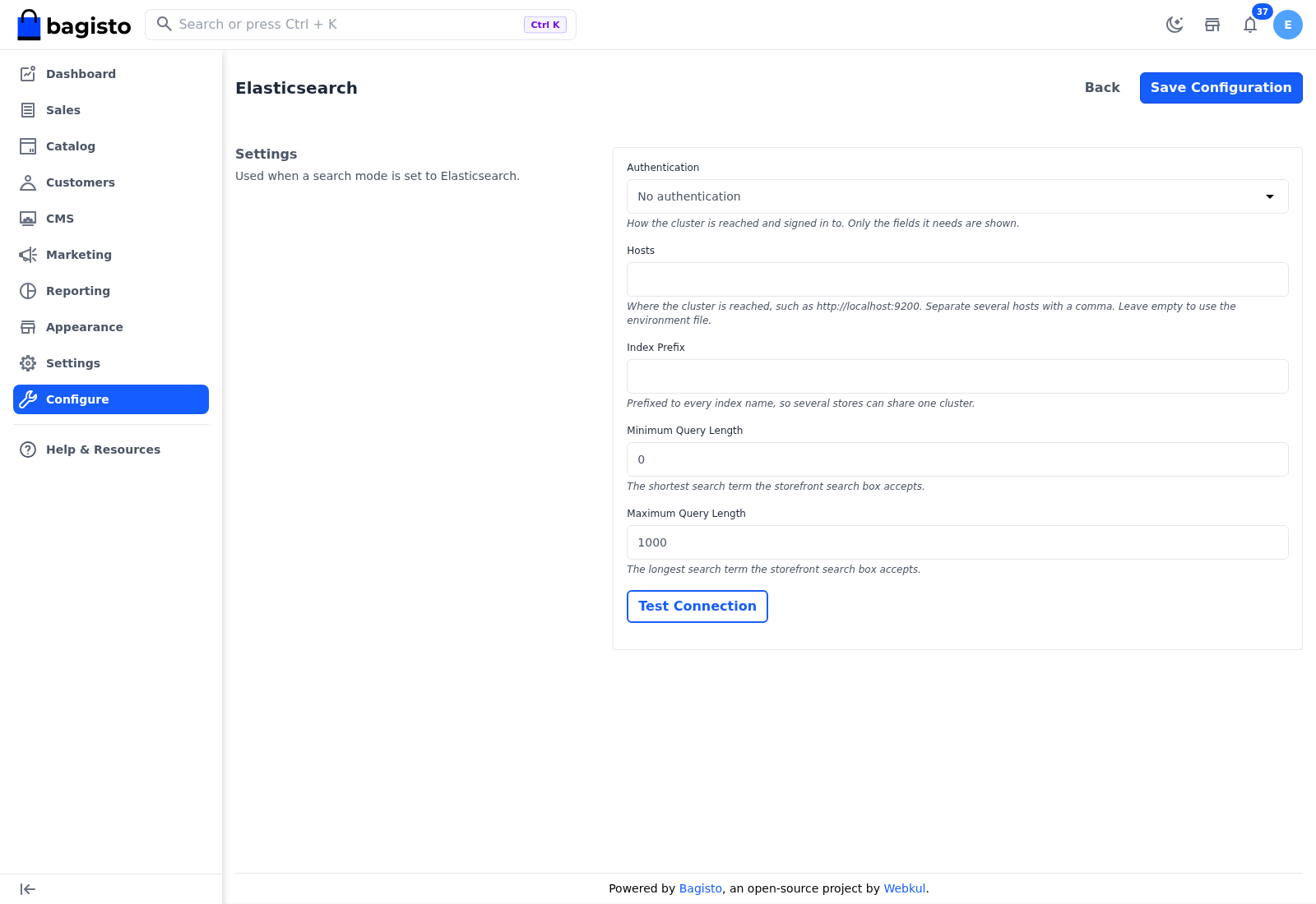 Elasticsearch Settings