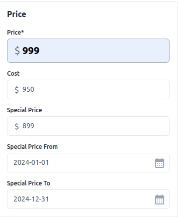 Downloadable Product Price Settings