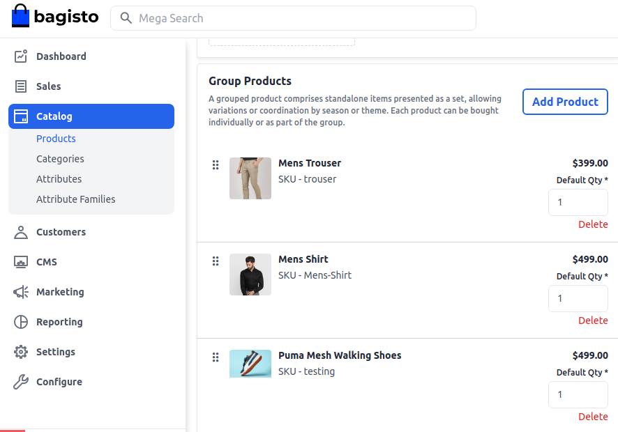 Grouped Products