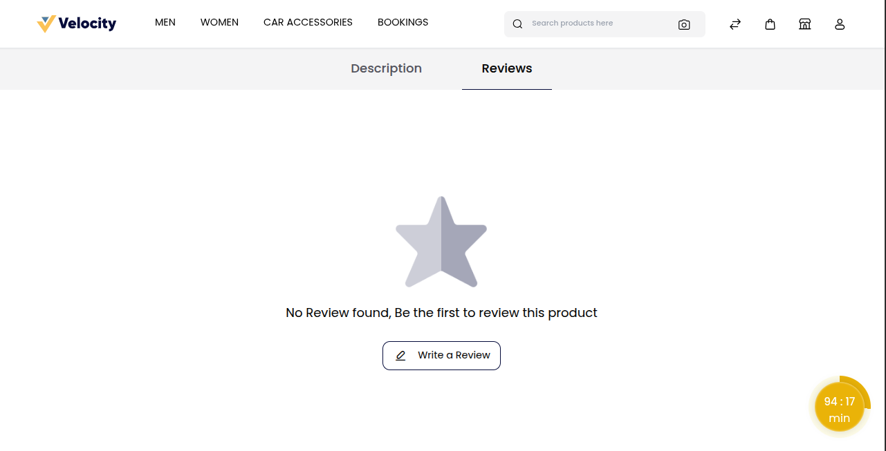 Product Review Button