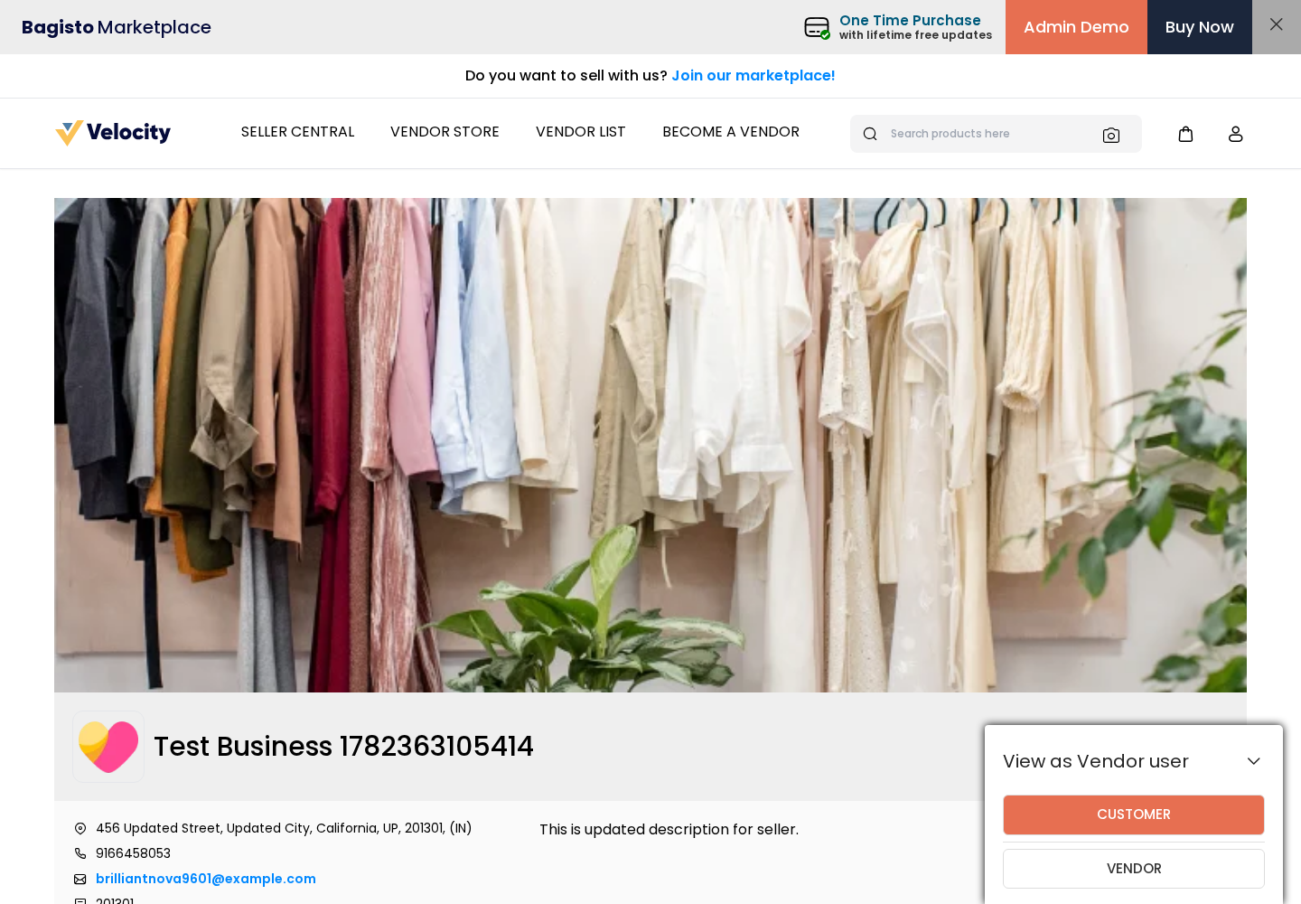 Report Seller from Storefront
