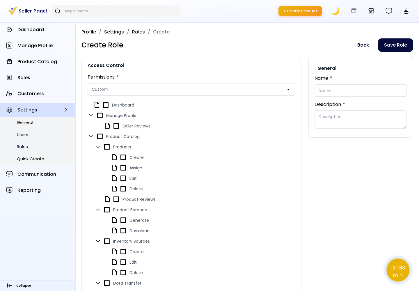Create Seller Role