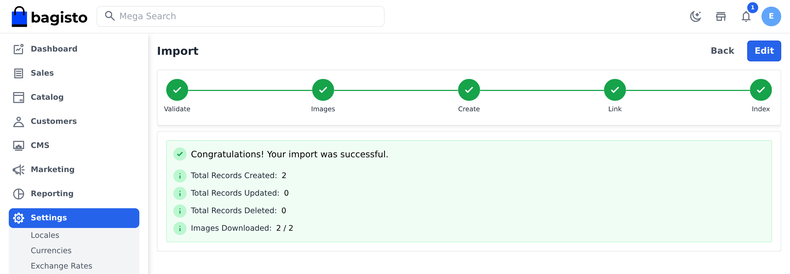 Import Done